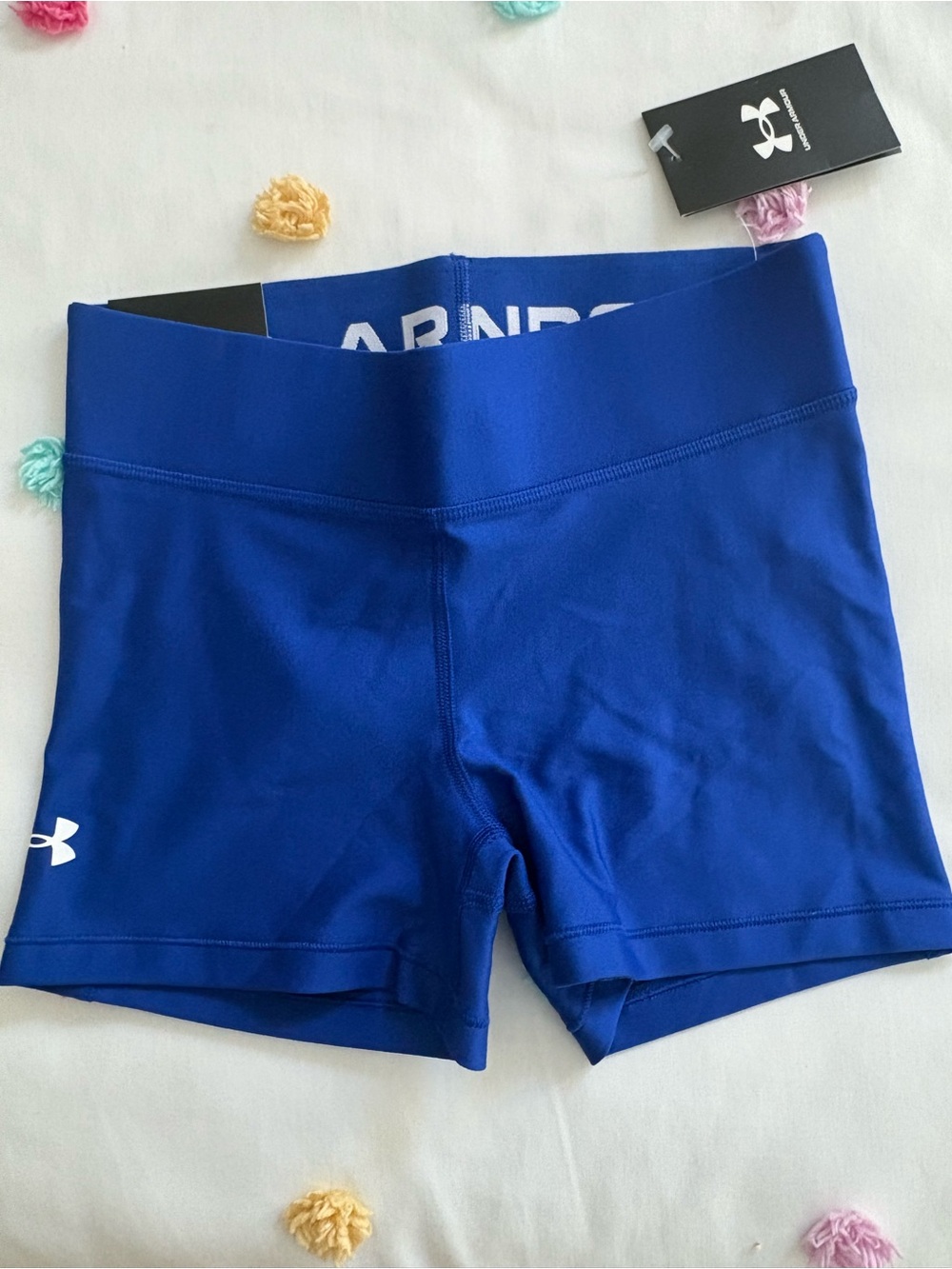Under Armour Women's Blue HeatGear® Mini Compression Shorts